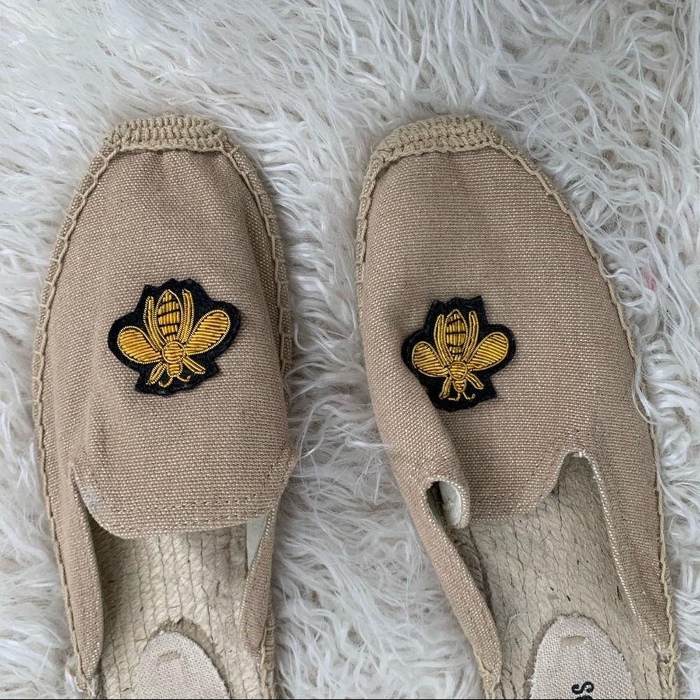 Soludos Slip On Espadrilles Bee Logo Shoes Women’s Size 8.5 - Picture 2 of 9